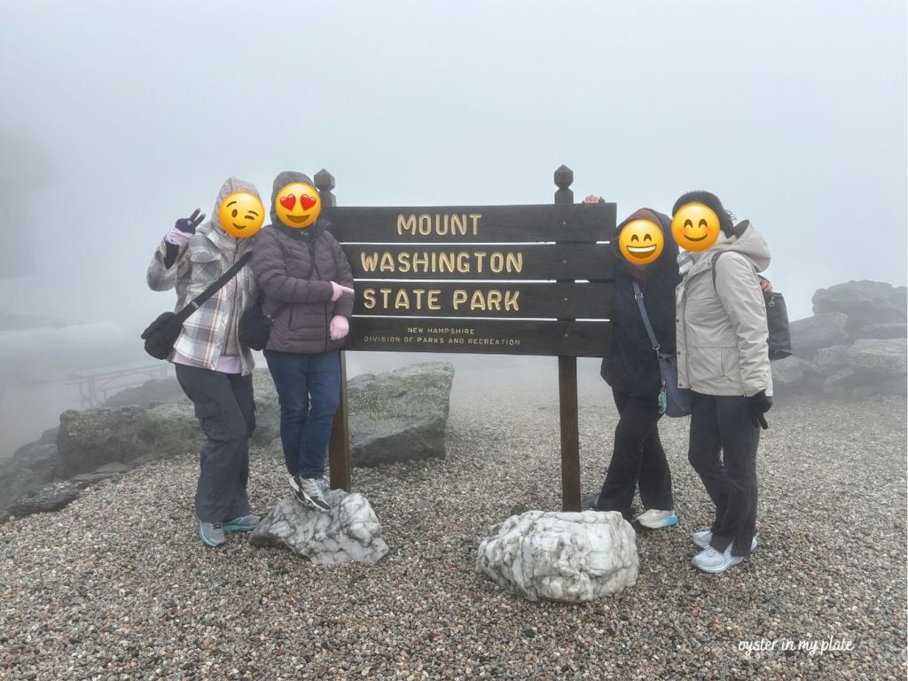 마운트 워싱턴 정상 Mount Washington State Park 표지판